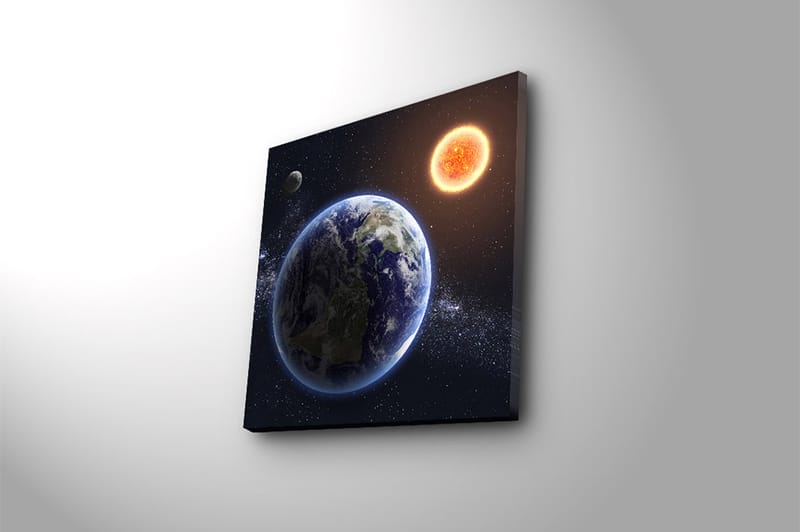 Canvasbilde Flerfarget - 44x54 cm - Interiør - Maleri & posters - Lerretsbilder