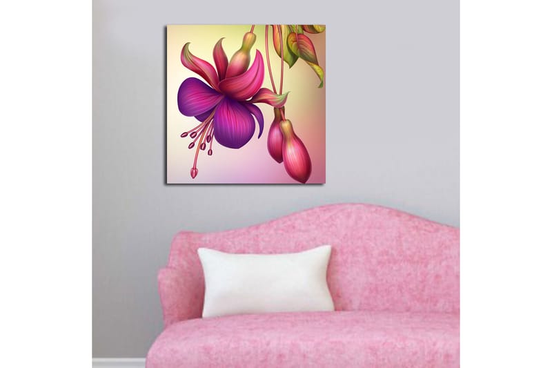 Canvasbilde Flerfarget - 44x54 cm - Interiør - Maleri & posters - Lerretsbilder