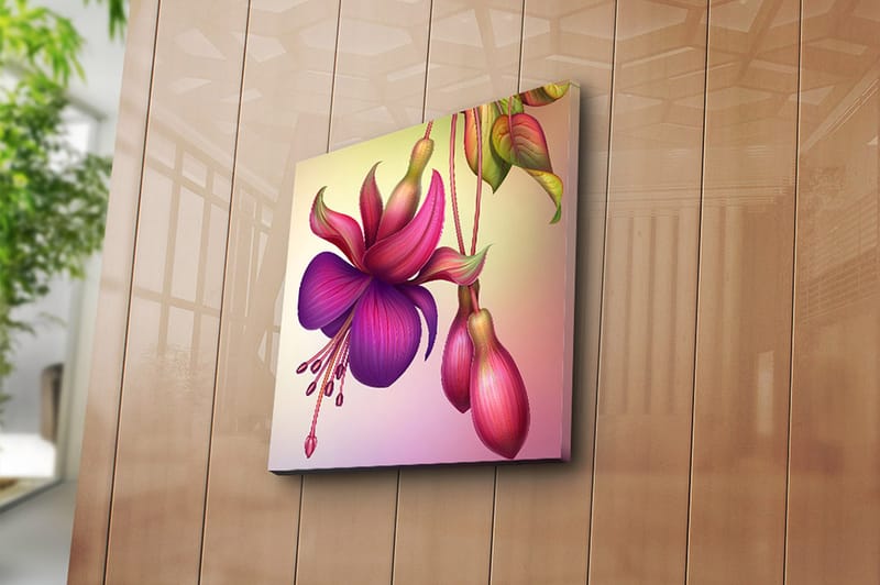 Canvasbilde Flerfarget - 44x54 cm - Interiør - Maleri & posters - Lerretsbilder