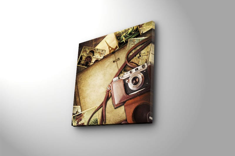 Canvasbilde Flerfarget - 44x54 cm - Interiør - Maleri & posters - Lerretsbilder
