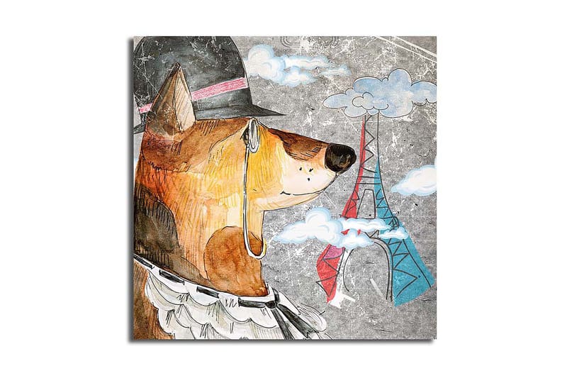 Canvasbilde Flerfarget - 44x54 cm - Interiør - Maleri & posters - Lerretsbilder