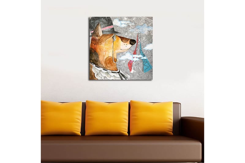 Canvasbilde Flerfarget - 44x54 cm - Interiør - Maleri & posters - Lerretsbilder