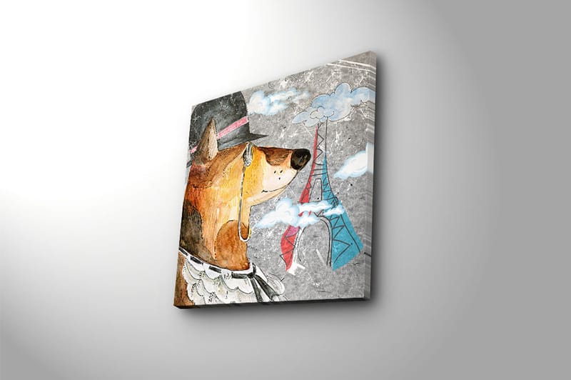 Canvasbilde Flerfarget - 44x54 cm - Interiør - Maleri & posters - Lerretsbilder