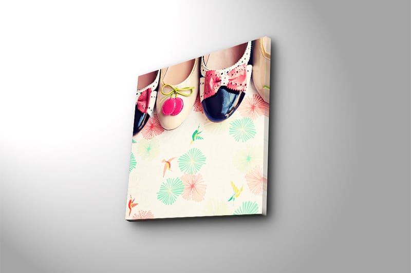 Canvasbilde Flerfarget - 44x54 cm - Interiør - Maleri & posters - Lerretsbilder