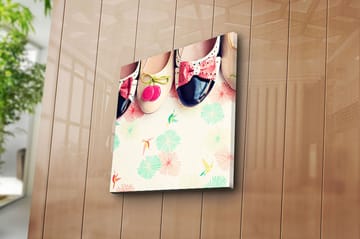 Canvasbilde Flerfarget - 44x54 cm - Interiør - Maleri & posters - Lerretsbilder