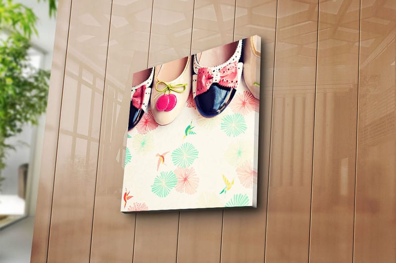 Canvasbilde Flerfarget - 44x54 cm - Interiør - Maleri & posters - Lerretsbilder