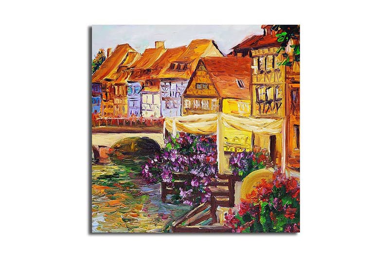Canvasbilde Flerfarget - 44x54 cm - Interiør - Maleri & posters - Lerretsbilder