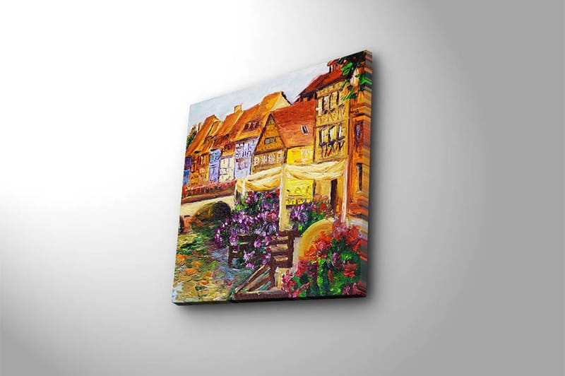 Canvasbilde Flerfarget - 44x54 cm - Interiør - Maleri & posters - Lerretsbilder
