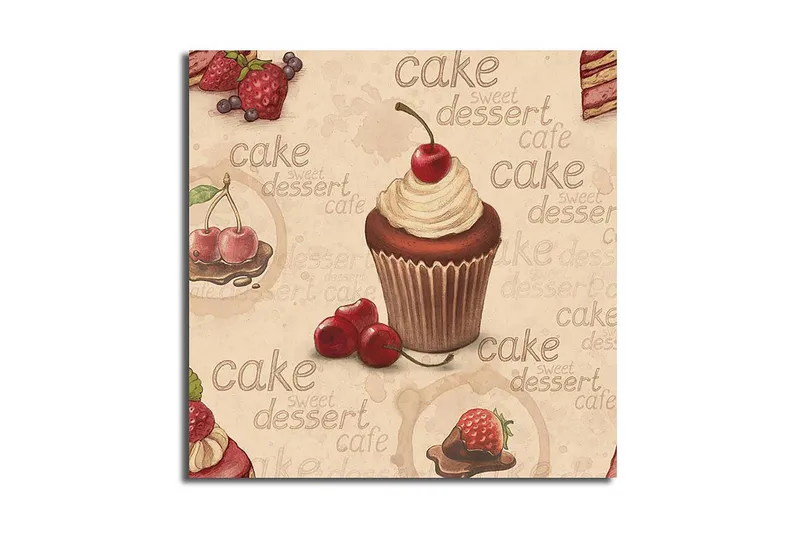 Canvasbilde Flerfarget, 44x54 cm