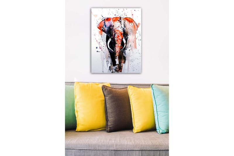 Canvasbilde Flerfarget - 50x70 cm - Interiør - Maleri & posters - Lerretsbilder