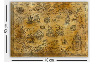 Canvasbilde Flerfarget - 55x07 cm - Interiør - Maleri & posters - Lerretsbilder