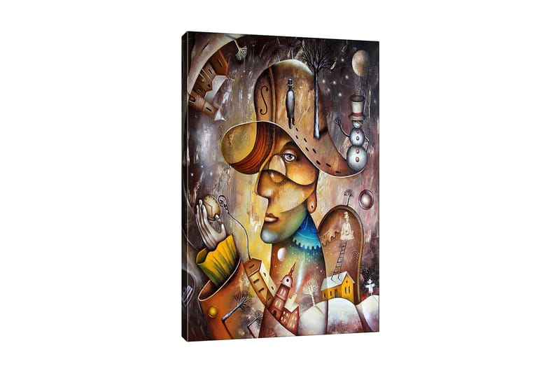 Canvasbilde Flerfarget - 55x07 cm - Interiør - Maleri & posters - Lerretsbilder