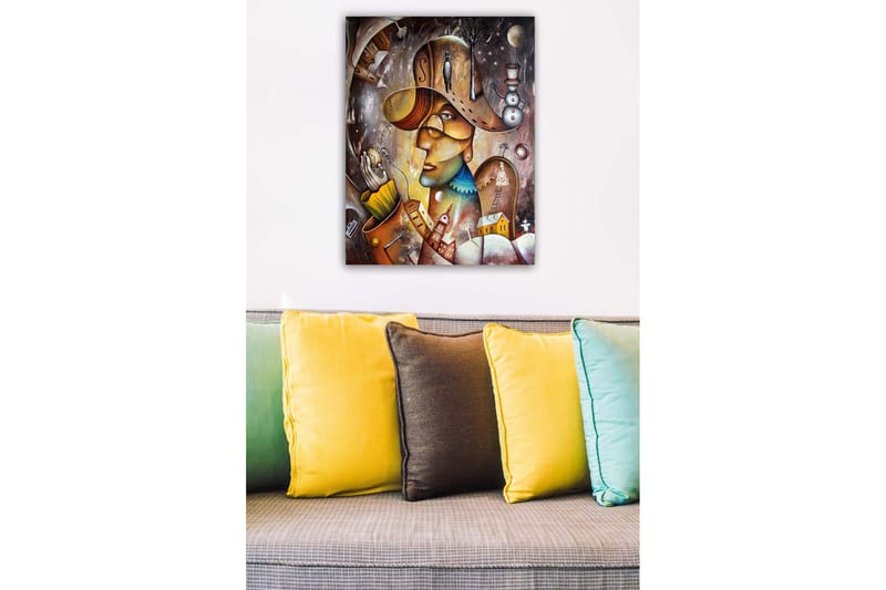 Canvasbilde Flerfarget - 55x07 cm - Interiør - Maleri & posters - Lerretsbilder