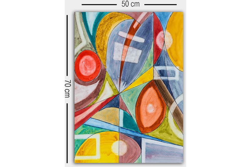 Canvasbilde Flerfarget - 55x07 cm - Interiør - Maleri & posters - Lerretsbilder