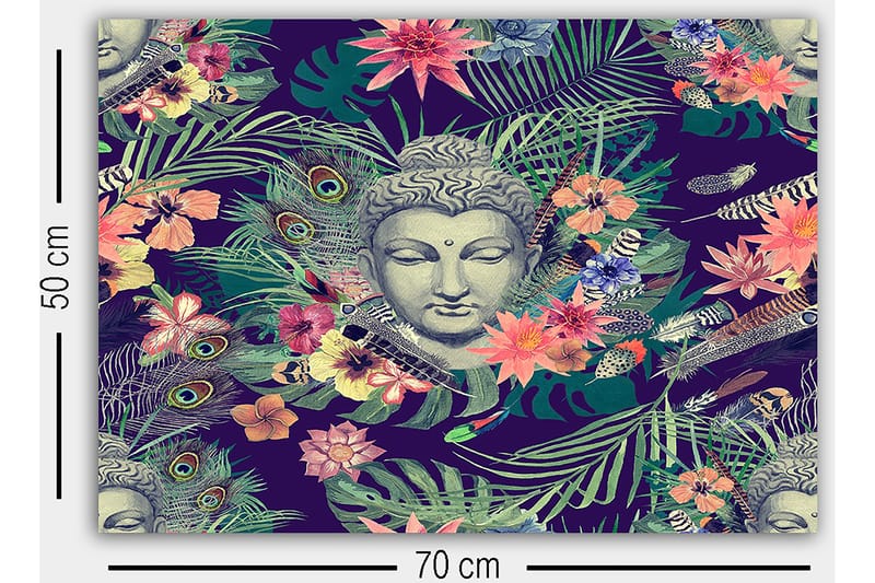Canvasbilde Flerfarget - 55x07 cm - Interiør - Maleri & posters - Lerretsbilder