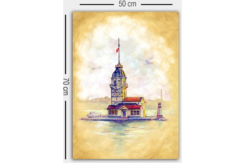 Canvasbilde Flerfarget - 55x07 cm - Interiør - Maleri & posters - Lerretsbilder
