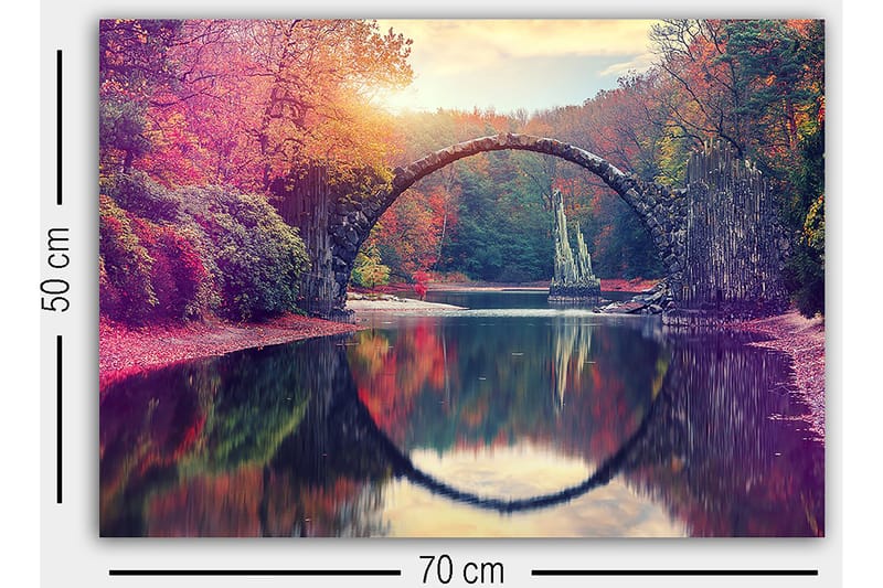 Canvasbilde Flerfarget - 55x07 cm - Interiør - Maleri & posters - Lerretsbilder