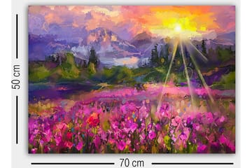 Canvasbilde Flerfarget - 55x07 cm - Interiør - Maleri & posters - Lerretsbilder