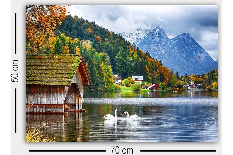 Canvasbilde Flerfarget - 55x07 cm - Interiør - Maleri & posters - Lerretsbilder
