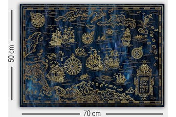 Canvasbilde Flerfarget - 55x07 cm - Interiør - Maleri & posters - Lerretsbilder
