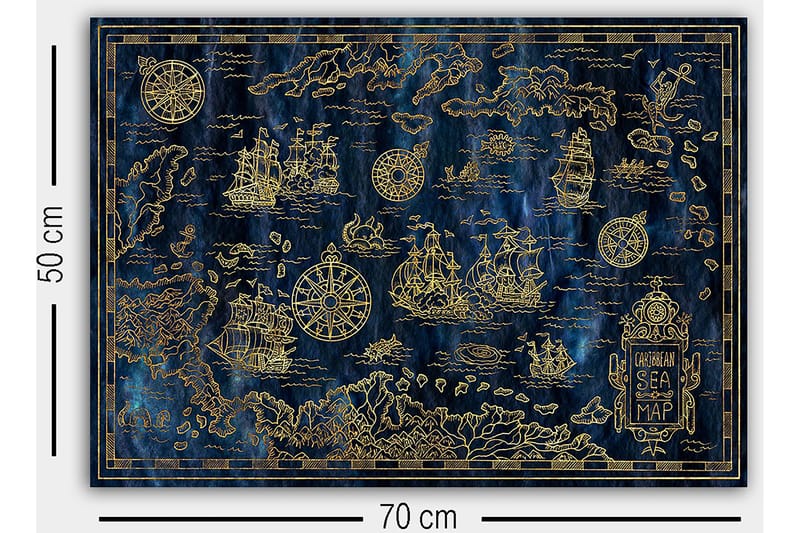 Canvasbilde Flerfarget - 55x07 cm - Interiør - Maleri & posters - Lerretsbilder
