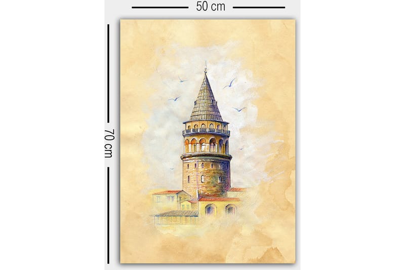 Canvasbilde Flerfarget - 55x07 cm - Interiør - Maleri & posters - Lerretsbilder