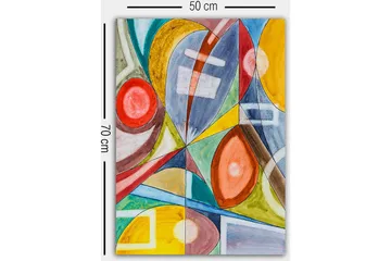 Canvasbilde Flerfarget - 55x07 cm - Interiør - Maleri & posters - Lerretsbilder