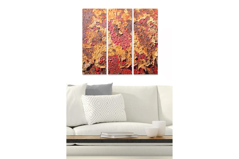 Canvasbilde Floral 3-pk flerfarget - 22x05 cm - Interiør - Maleri & posters - Lerretsbilder