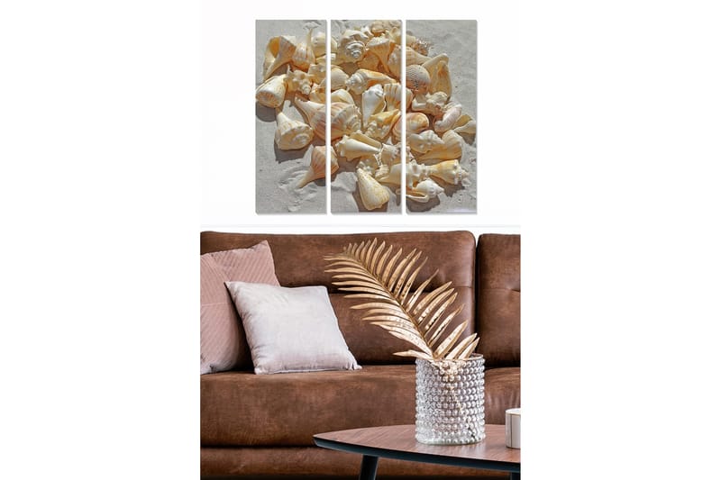 Canvasbilde Floral Animal 3-pk Flerfarget, 22x05 cm