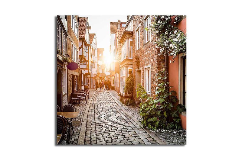 Canvasbilde Floral Flerfarget - 44x54 cm - Interiør - Maleri & posters - Lerretsbilder