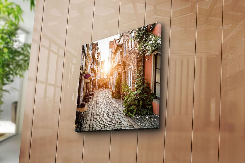 Canvasbilde Floral Flerfarget - 44x54 cm - Interiør - Maleri & posters - Lerretsbilder