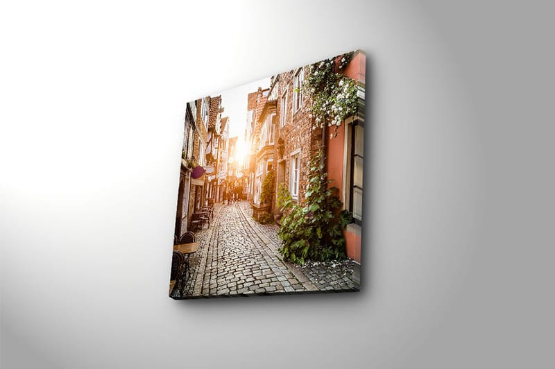 Canvasbilde Floral Flerfarget - 44x54 cm - Interiør - Maleri & posters - Lerretsbilder