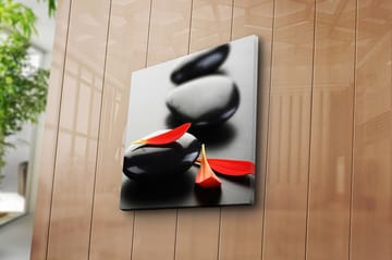 Canvasbilde Floral Flerfarget - 44x54 cm - Interiør - Maleri & posters - Lerretsbilder