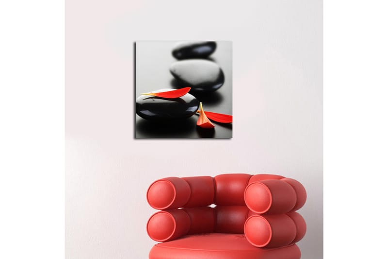Canvasbilde Floral Flerfarget - 44x54 cm - Interiør - Maleri & posters - Lerretsbilder