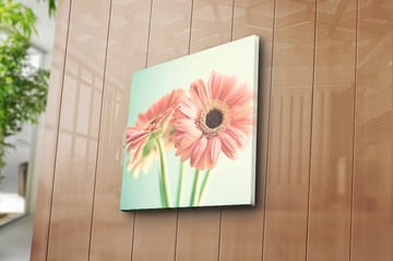 Canvasbilde Floral Flerfarget - 44x54 cm - Interiør - Maleri & posters - Lerretsbilder