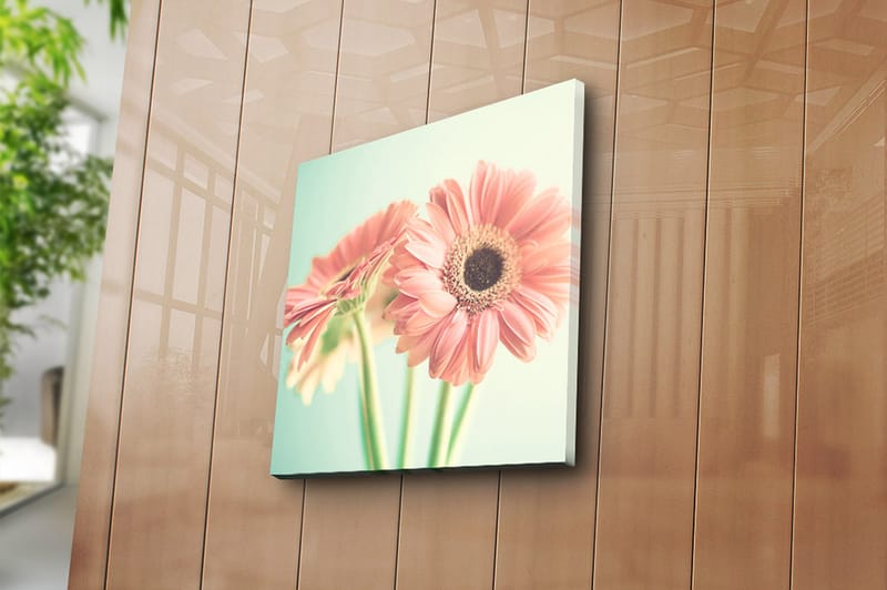 Canvasbilde Floral Flerfarget - 44x54 cm - Interiør - Maleri & posters - Lerretsbilder