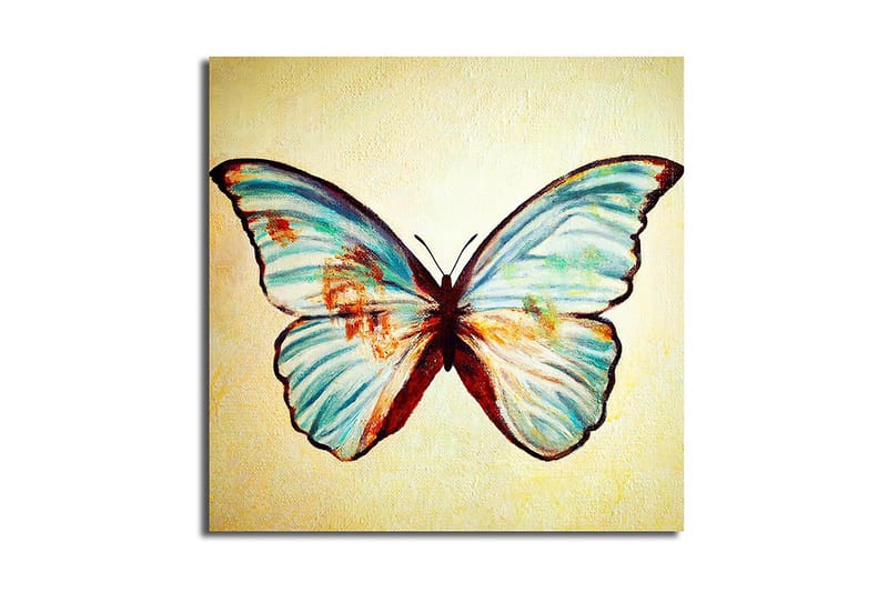 Canvasbilde Floral Flerfarget - 44x54 cm - Interiør - Maleri & posters - Lerretsbilder