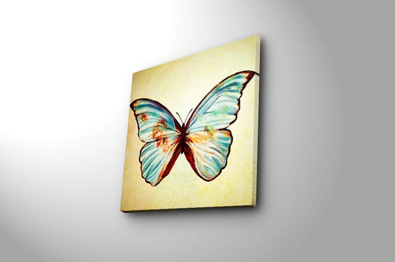 Canvasbilde Floral Flerfarget - 44x54 cm - Interiør - Maleri & posters - Lerretsbilder