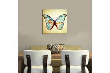 Canvasbilde Floral Flerfarget - 44x54 cm - Interiør - Maleri & posters - Lerretsbilder