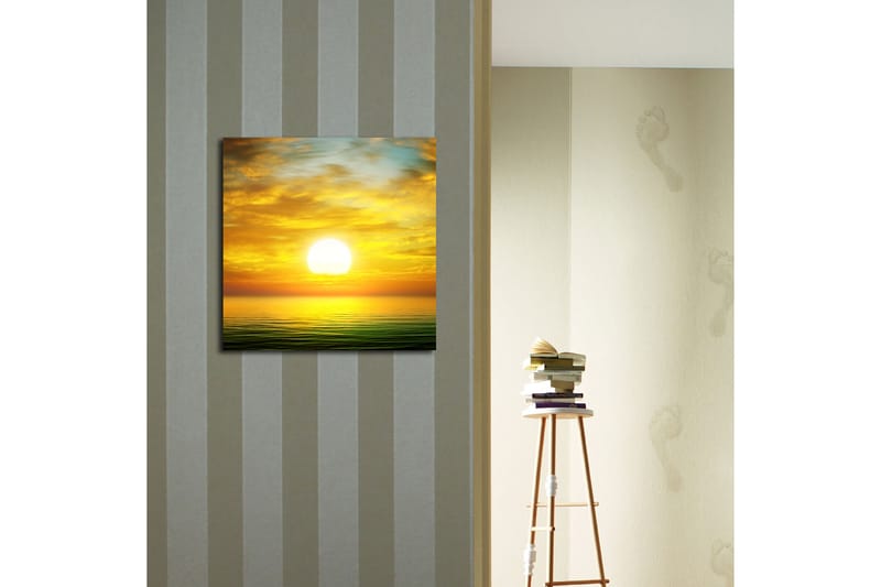 Canvasbilde Floral Flerfarget - 44x54 cm - Interiør - Maleri & posters - Lerretsbilder