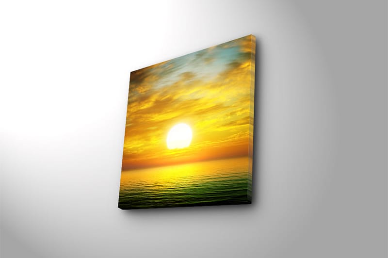 Canvasbilde Floral Flerfarget - 44x54 cm - Interiør - Maleri & posters - Lerretsbilder