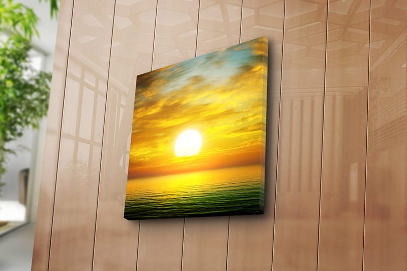 Canvasbilde Floral Flerfarget - 44x54 cm - Interiør - Maleri & posters - Lerretsbilder