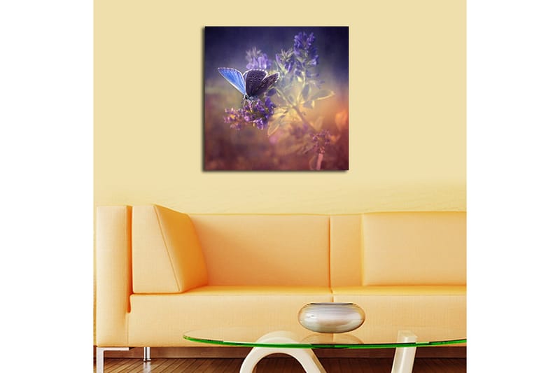 Canvasbilde Floral Flerfarget - 44x54 cm - Interiør - Maleri & posters - Lerretsbilder