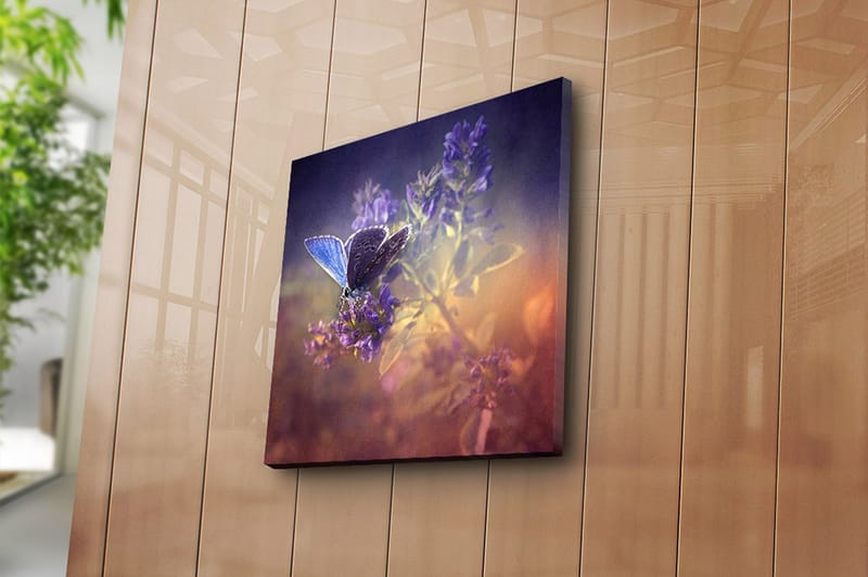 Canvasbilde Floral Flerfarget - 44x54 cm - Interiør - Maleri & posters - Lerretsbilder