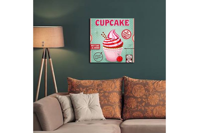 Canvasbilde Floral Flerfarget - 44x54 cm - Interiør - Maleri & posters - Lerretsbilder