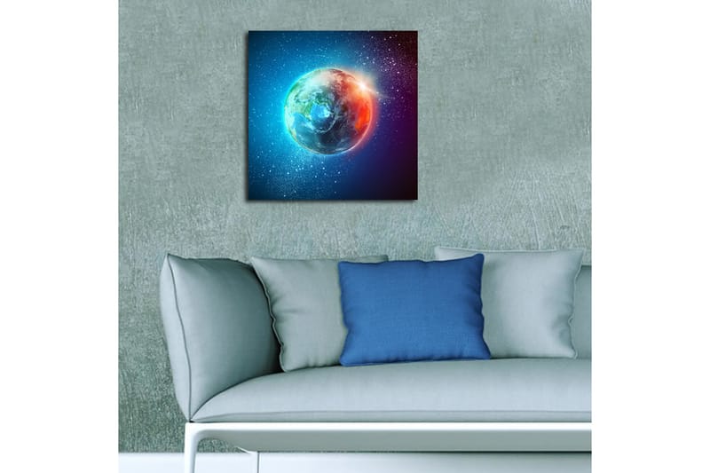 Canvasbilde Floral Flerfarget - 44x54 cm - Interiør - Maleri & posters - Lerretsbilder
