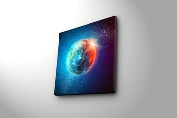 Canvasbilde Floral Flerfarget - 44x54 cm - Interiør - Maleri & posters - Lerretsbilder