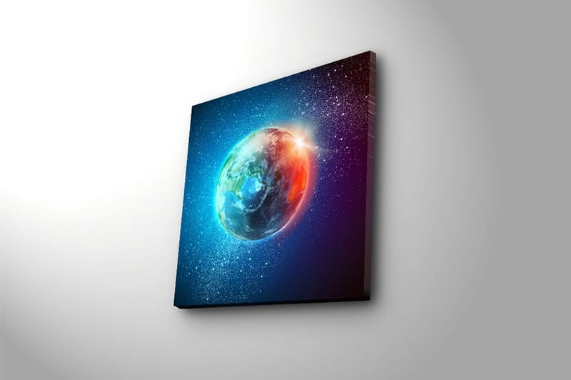 Canvasbilde Floral Flerfarget - 44x54 cm - Interiør - Maleri & posters - Lerretsbilder