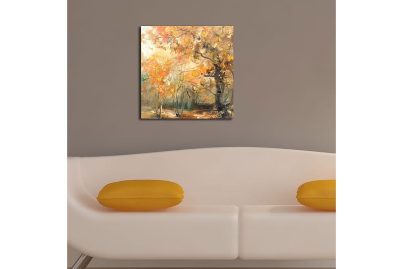 Canvasbilde Floral Flerfarget - 44x54 cm - Interiør - Maleri & posters - Lerretsbilder