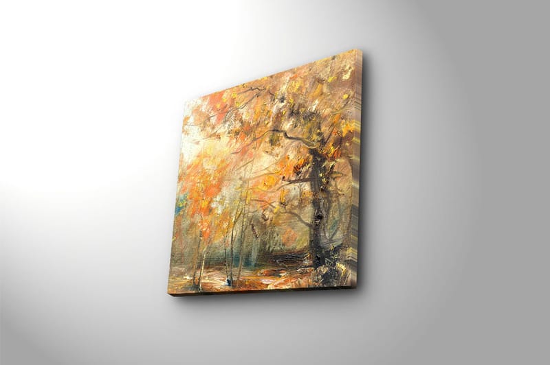 Canvasbilde Floral Flerfarget - 44x54 cm - Interiør - Maleri & posters - Lerretsbilder